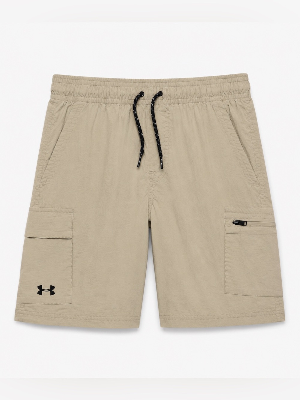 Under Armour Boy’s Beige Cargo Shorts with Black Drawcord